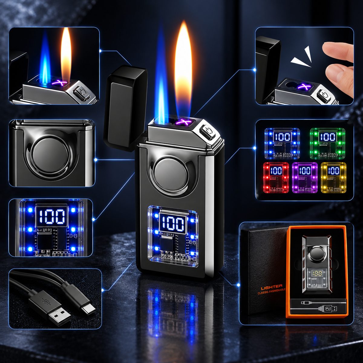 Подарункова упаковка та USB-кабель у комплекті